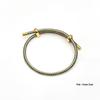 3mm Adjustable Steel Hand Rope Bracelet with Figure-Eight Buckle, Hard Gold Lucky Pixiu Beads, Red Rope Zodiac Design