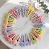 8/16 Pcs/set Flower Multicolor Bownot Hair Clips Plastic Hair Barrettes Bangs Hairpin Women