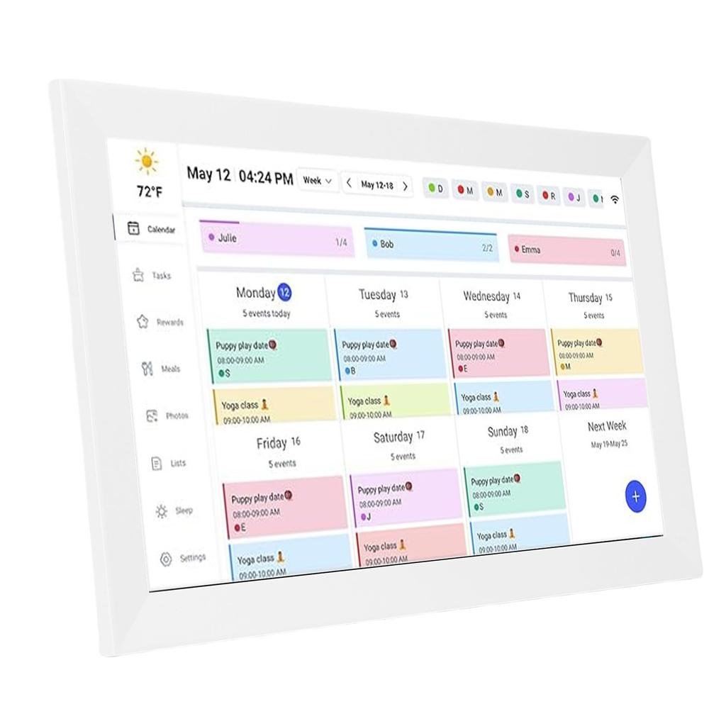 15,6 Zoll Wandplaner Digitaler Kalender Aufgabenplaner WiFi Intelligenter Touchscreen Interaktives Display Wand-Schreibtischhalterung APP