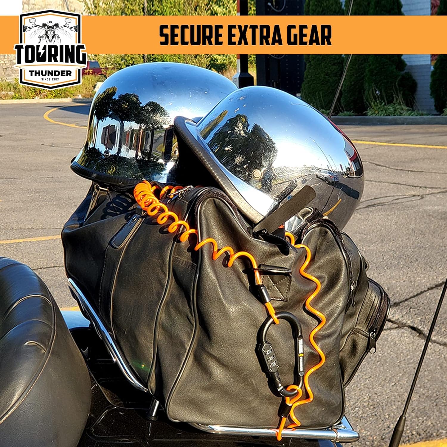 Замок для мотоциклетного шлема — комбинированный карабин с высокой степенью защиты — фото 3