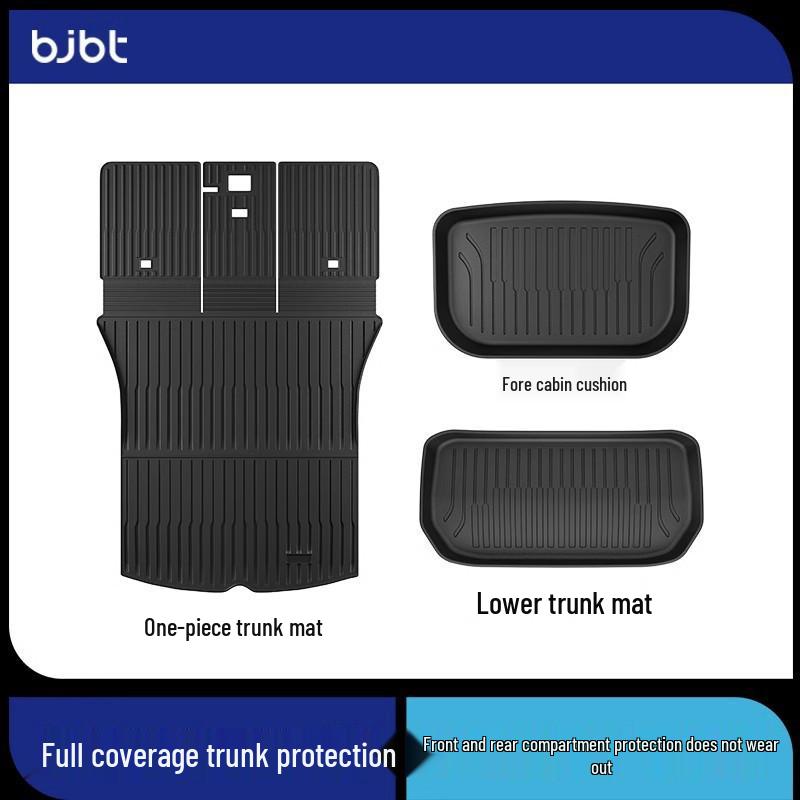 Tesla Model Y Front & Rear Trunk Mats - Full Coverage Interior Accessories