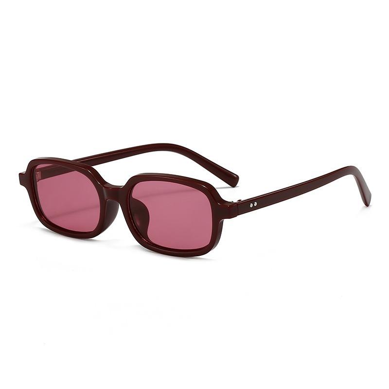 Narrow Square Frame Trendy Versatile Sunglasses Anti Blue Light Unisex Glasses