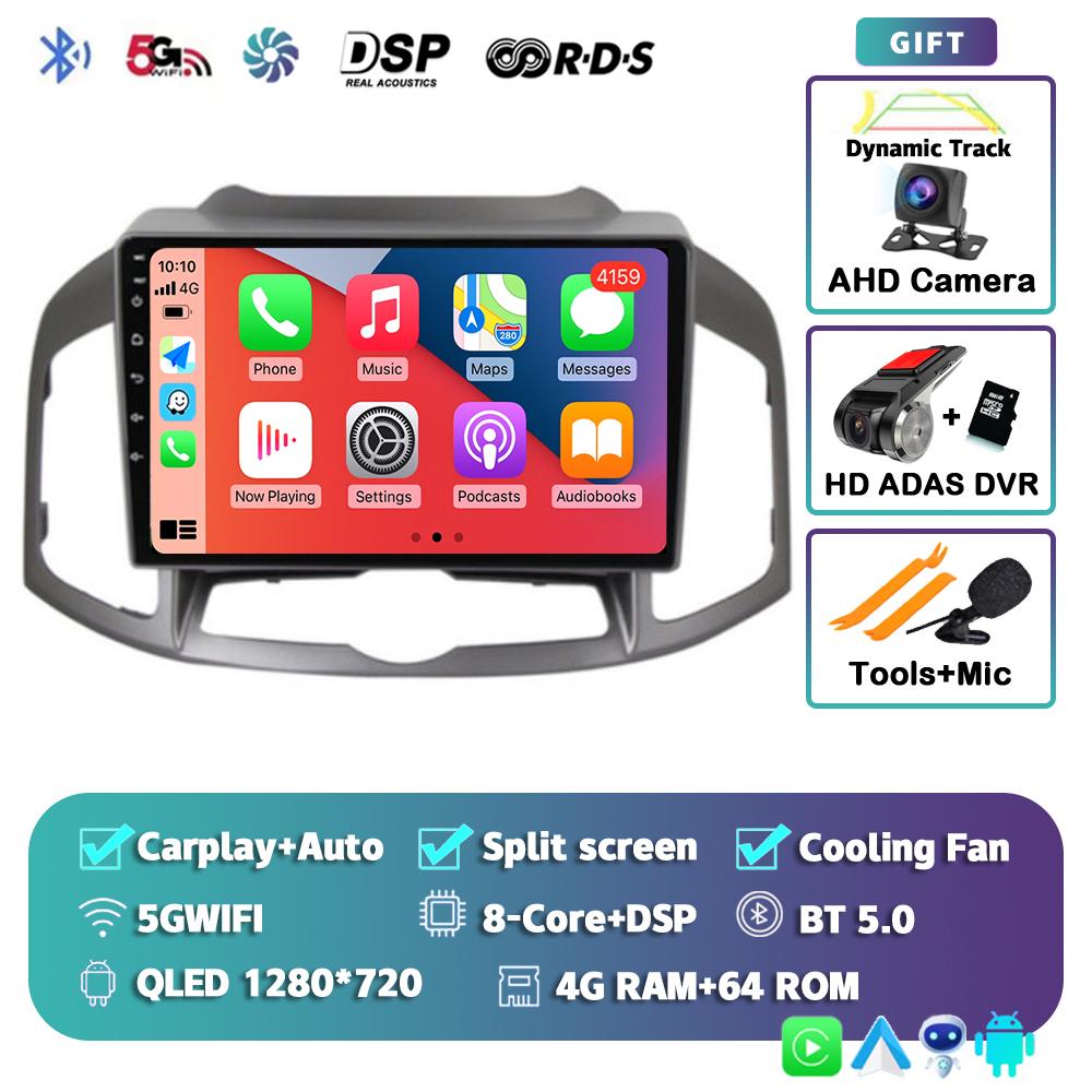 Android 14 Carplay Auto Car Radio For Chevrolet Captiva 1 2011-2016 GPS Navigation Multimedia Video Player Stereo Head Unit DSP