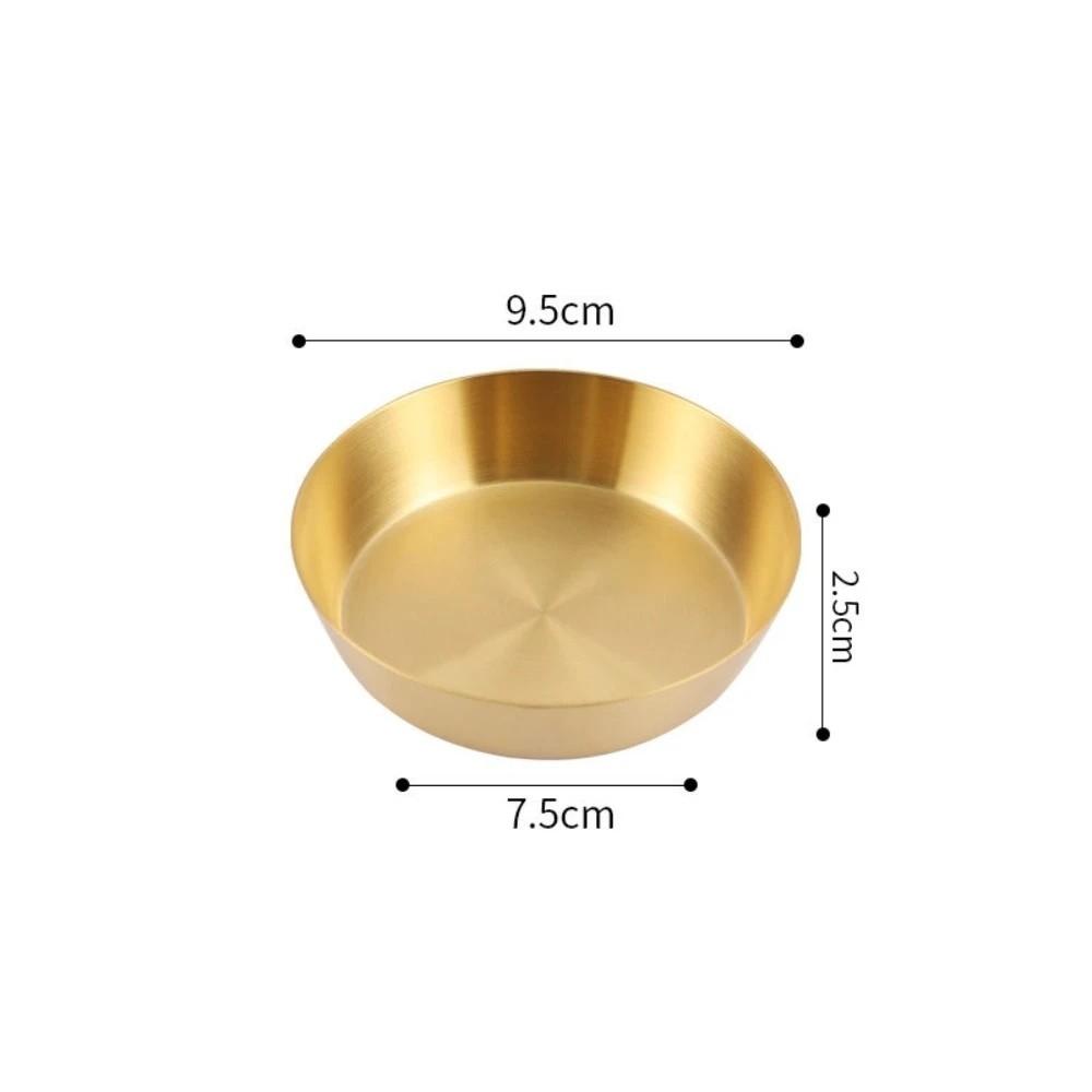 Einlagiges Gewürz-Dip-Schälchen 304 Edelstahl Kalte Speisen Kimchi-Schale Koreanisches Barbecue