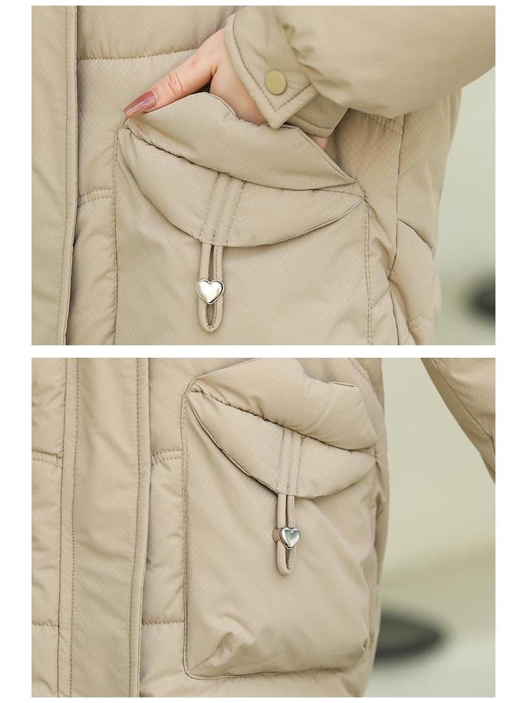 Damen 2025 Winter Verdickter Baumwollgepolsterter Daunenmantel - Koreanische Mode Locker Geschnitten, Kurze Kapuzenjacke.