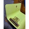 Used New Key Case 4-key Monogram Multicles 4 Tonic Lemon Yellow