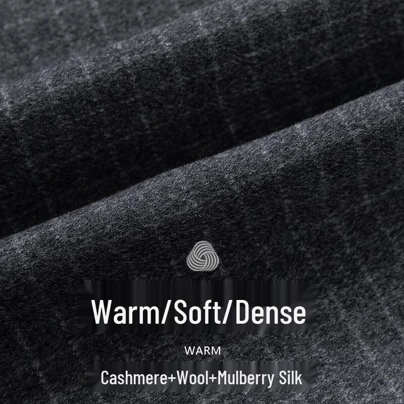 PLAYBOY Men's Wool Blend Business Casual Plaid Blazer