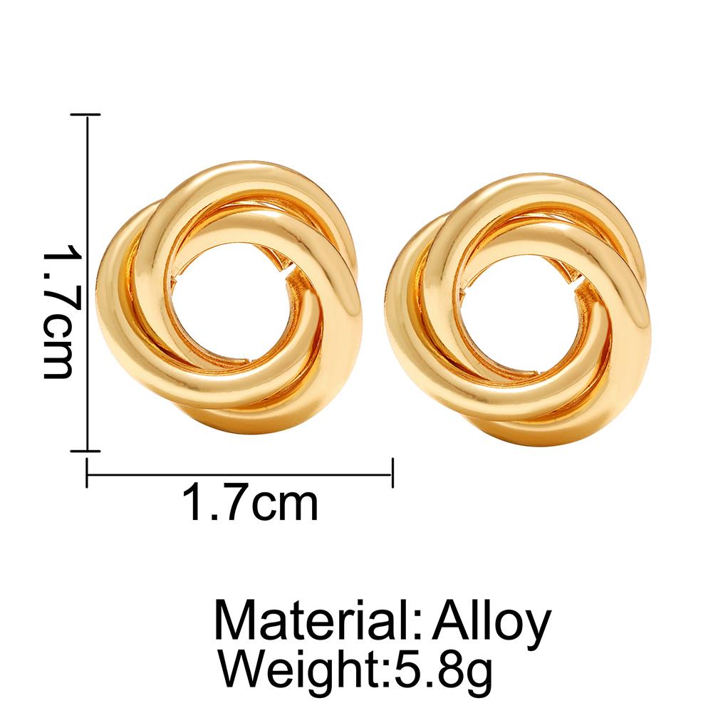 Women Exaggerated Punk Style Geometric Ear Stud Fashion Earrings