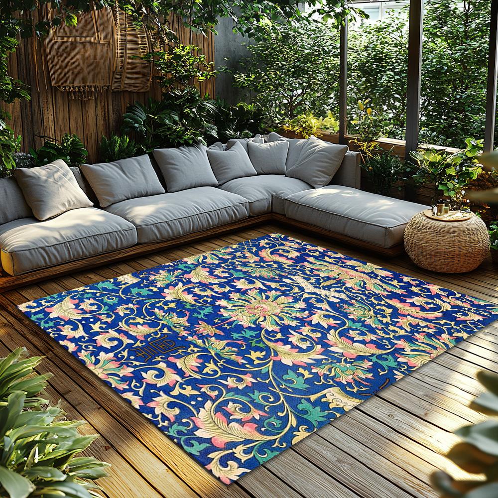 Floral Area Rug Vintage Persian Style Non Slip Home Decor Living Room Carpet Bedroom Floor Mat Bohemian Rugs