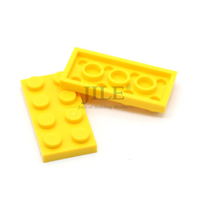 50Pcs Moc Compatible 3020 Plate 2X4 Bricks Colorful Building Blocks Educational Assembles Particles Accessories Toy City