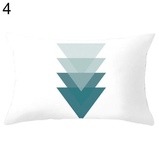Geometric Circle Triangle Wave Pillow Case Cushion Cover Sofa Bed Car Cafe Decor