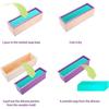 1200ml Silicone Soap Mold with Wooden Box & Cutter - DIY Soap Making Tool Set