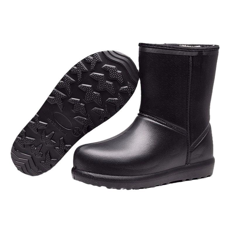 Neue Winter-Schneestiefel, lange Schäfte, modische, lässige High-Top-Baumwollschuhe, dicksohlige, rutschfeste und fleecewarme Schneestiefel