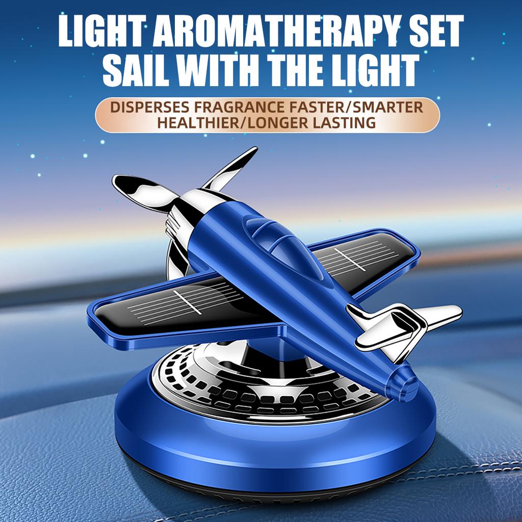 Solar Rotating Car Perfume Diffuser Fighter Car freshensers Car Interior Decoration Accessories