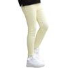 Kinder Mädchen Candy Color Baumwolle Slim Fit Bleistifthose Lässige elastische Hose mit Tasche Einfarbige Legging