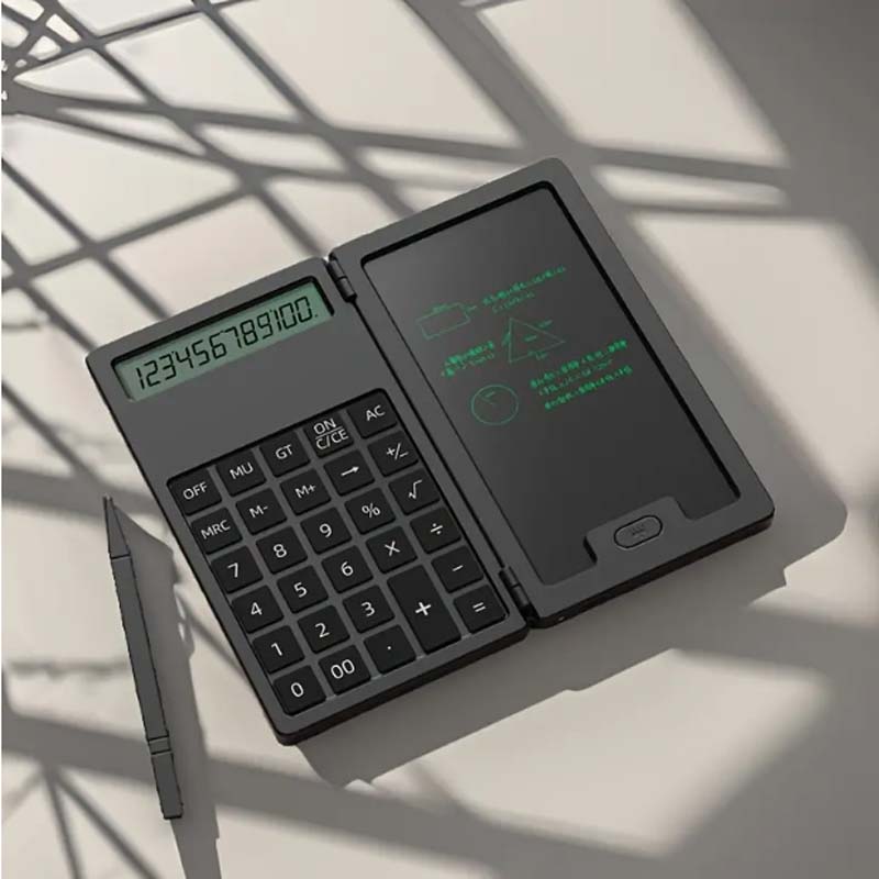 

1pc Solar-Powered Folding Scientific Calculator With 10-Digit LCD Display, Compact Foldable Design, Handwriting Board United States