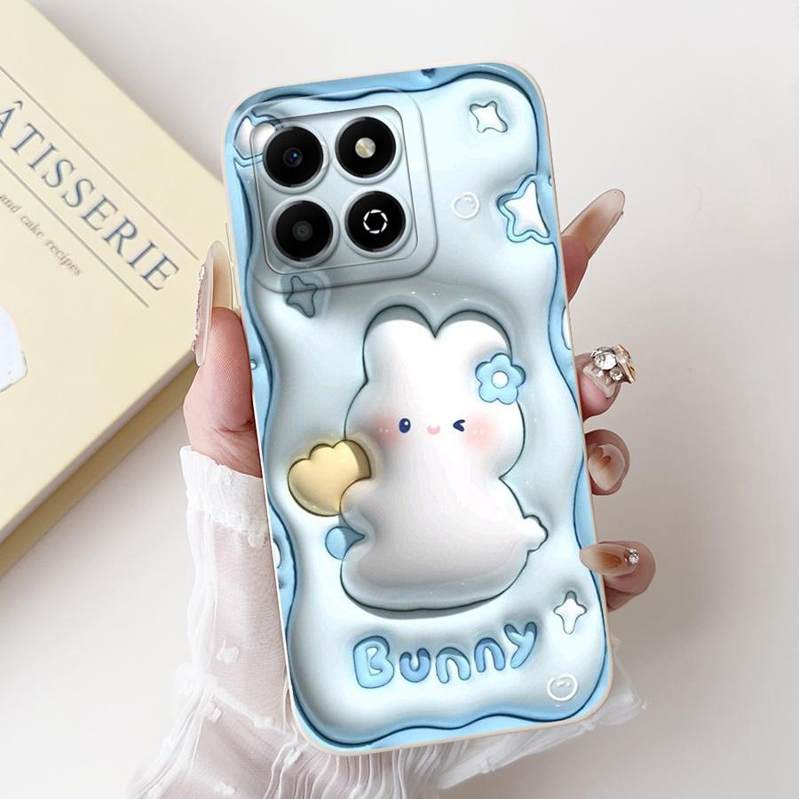 For Honor X6a Case WDY-LX1 Capa Cute Cartoon Soft Silicone Cover For HonorX6a X 6B X6 b Shell Matte Len Proective Phone Fundas