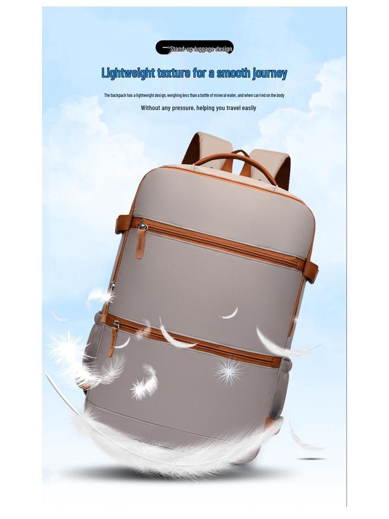 Versatile Large-Capacity Travel Backpack for Business and Leisure
