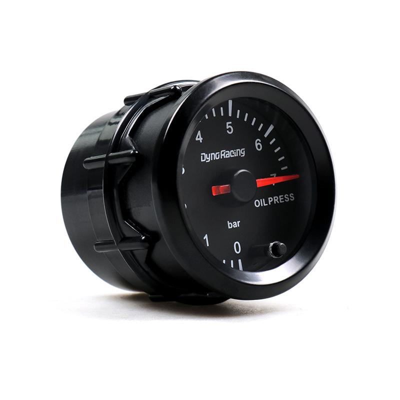 7 Colors LED Oil Pressure Gauge 2" 52mm 0-7 BAR with Sensor High Speed Motor Car Oil Press Meter