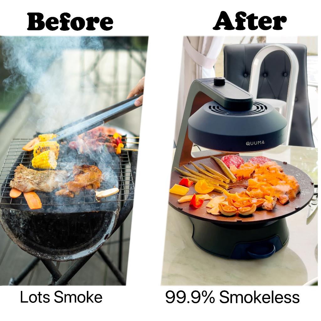 360° BBQ Auto Rotate Baking Pan Portable Electric Barbecue Grill Household Smokeless Barbecue Machine