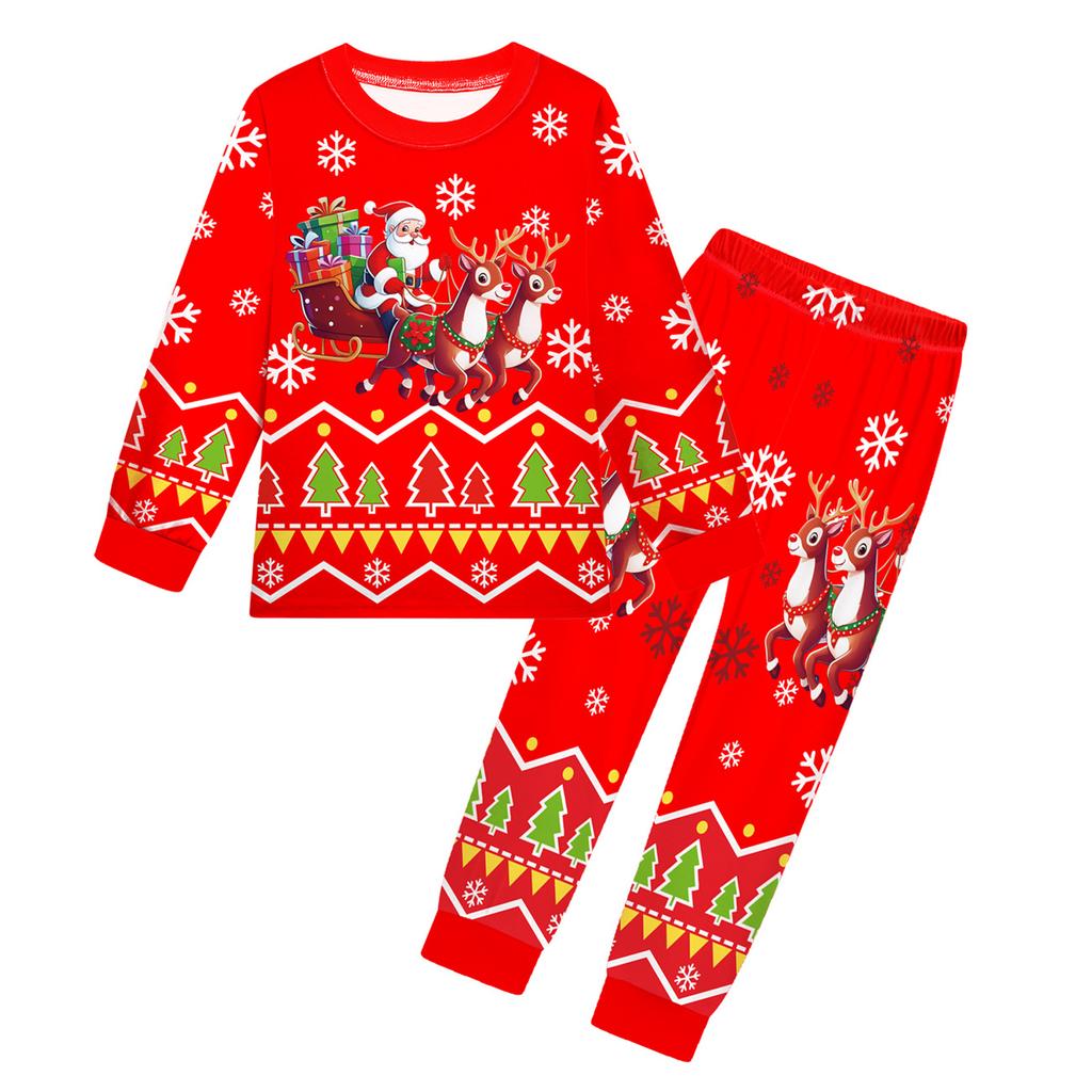 Children's Fashion Suit Skirt Round Neck Long Sleeve Top Pants