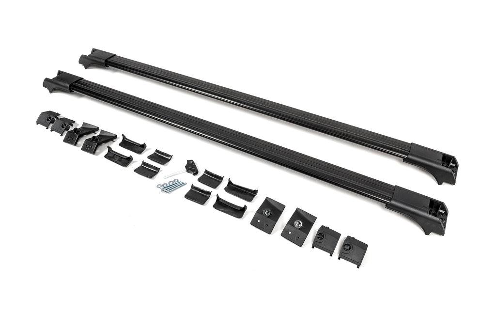

Crossed on roof rails without a Flybar key (2 pcs) Black for Citroen Berlingo 1996-2008