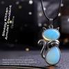 of Sleeping Kitten Amulet Pendant Substitute Cat Necklace Healing Stone Charm Protection Accessory Talisman Amulet with 45cm Chain [Magic Sedona]