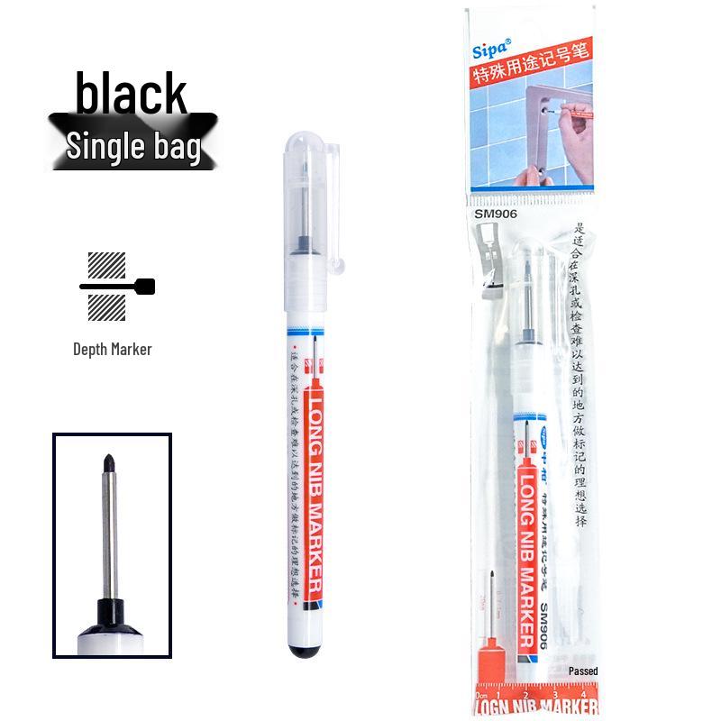 

Zhongbai SM906 Deep Hole Marking Pen for Woodworking & Bathroom Use