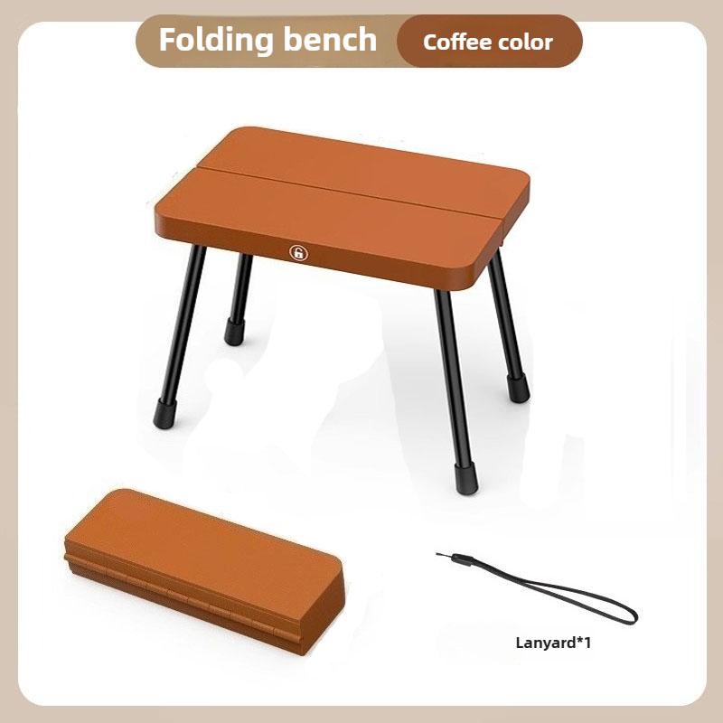Portable foldable fishing stool for outdoor camping, portable folding pocket bench for high - speed rail queuing, easy to store