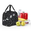 Planets Orbiting In Space Print Insulated Lunch Bag for Women Kids Leakproof Food Boxes Thermal Lunch Box Tote