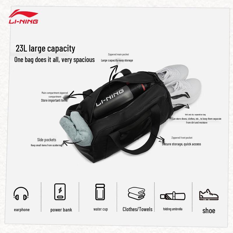 Li-Ning Unisex Active Lifestyle Bucket Bag