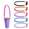Bottle Sleeve Silicone Drawstring Ring Portable Water Cup Handle Strap Silicone Ring Strap Bottle Sling Rope Sleeve