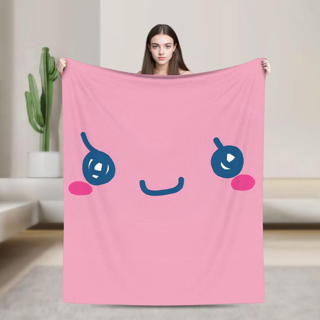 Soft Blanket Airplane Travel Tamagotchis Digital Pet Throw Blanket Flannel Bedspread For Outdoor Print Sofa Bed Cover