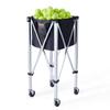 Tennis Ball Hopper Basket Teaching Tennis Ball Cart with Wheels 180 Balls