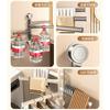 Multi-bar Swivel Towel Bar Rotating Bathroom Towel Rod Punch-free Hanging Towel Holder  Toilet