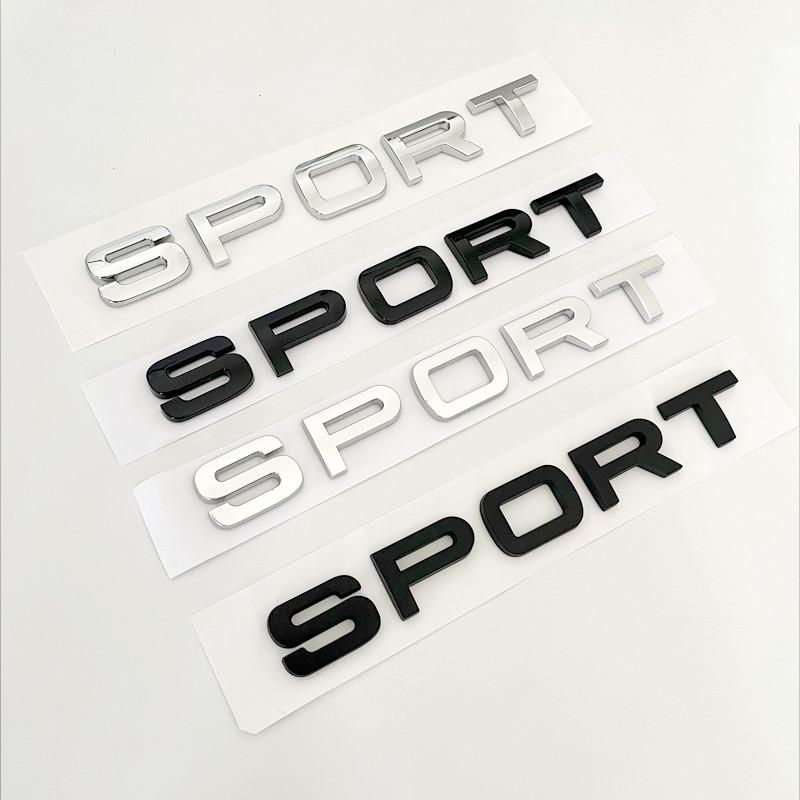 1Pc 3D ABS SPORT Letters Emblem Car Rear Trunk Badge For Discovery Evoque Range Rover L494 L320 Sport Sticker Accessories