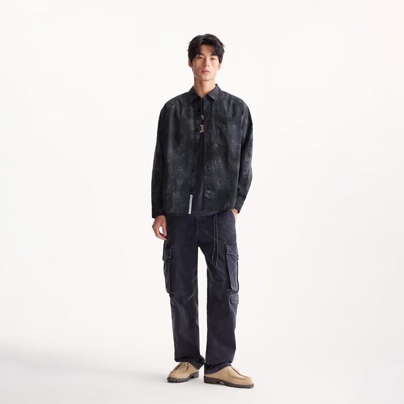 JACK&JONES Men s Gradient Tie-Dye Long Sleeve Shirt XL