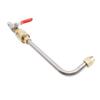 Curved Pressure Washer Extension Wand with Ball Valve 1 4 Inch Connector Power Washer Gutter Cleaner Attachment Rod U