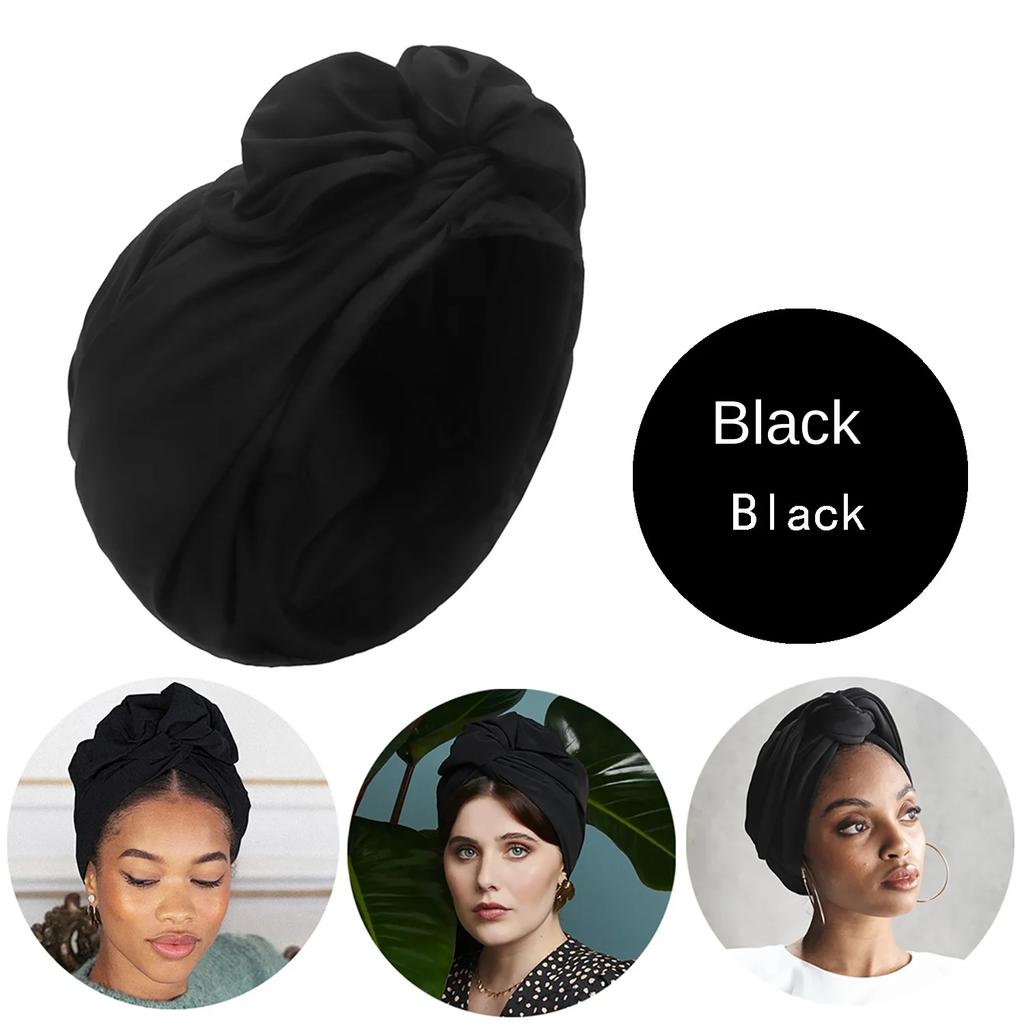 French Vintage Turban Hat Fashion Female Bandana Headband Women'S Hair Cover Cap Ladies Head Wraps Muslim Headscarf Bonnet