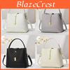 Stylish Casual Pu Shoulder Bag With Inner Pockets For Middleaged Women