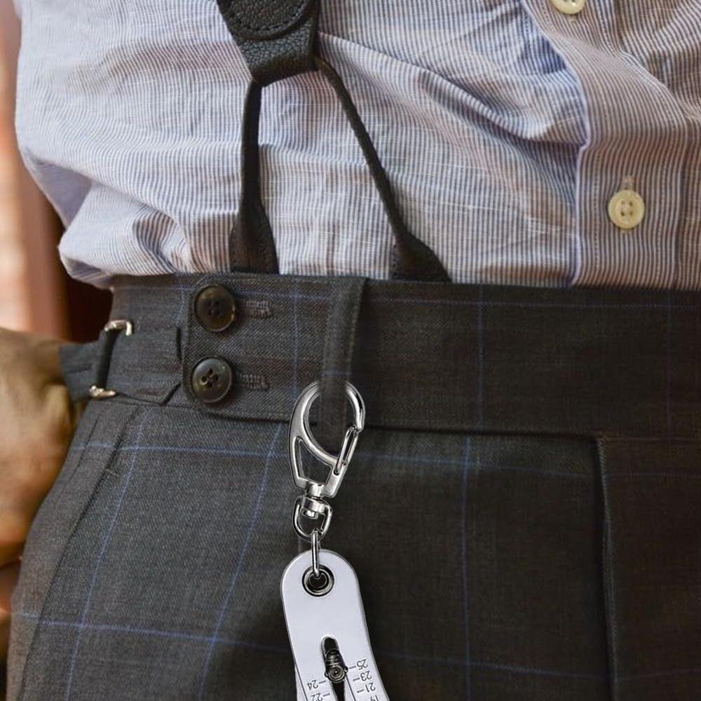 Large Opening Thread Size Checker Keychain  for Fast Precises Measurement