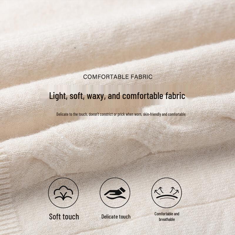 Handu Yishe Women's V-Neck Knit Sweater