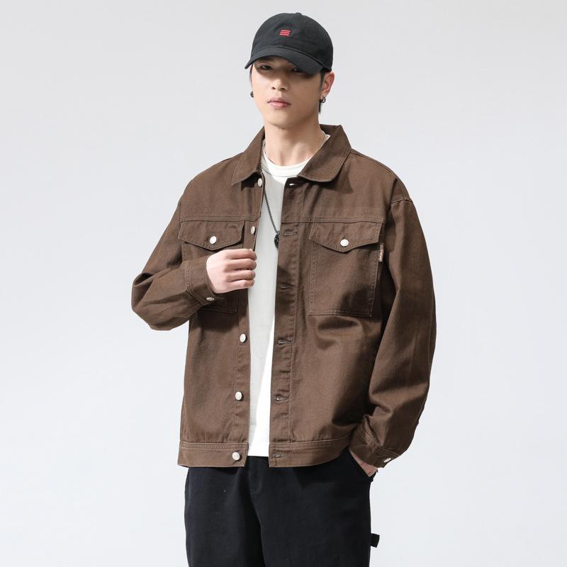 Jacket Men's Spring American High Street Trend Tooling Loose Denim Casual Jacket Versatile Top