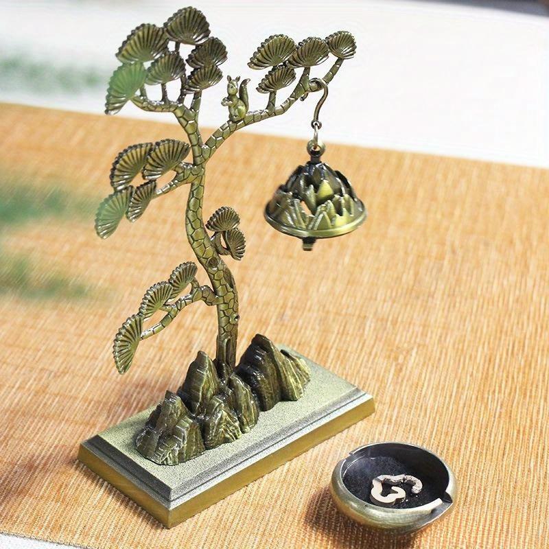 Pine Chinese Style Aromatherapy Ornaments Incense Tea Ceremony Agarwood Hanging Stove Home Indoor Creative Burner Decor