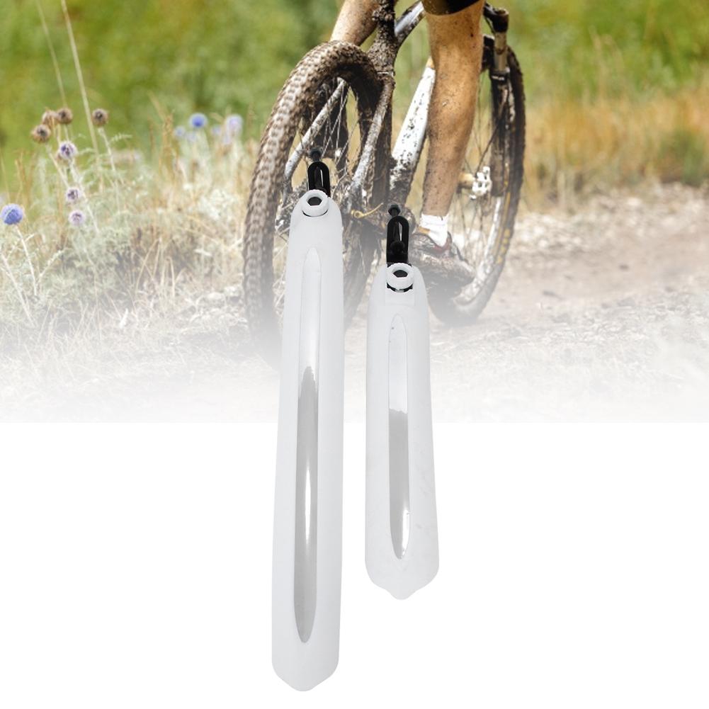 1 paar Vorne Hinten Mountain Road Fahrrad Bike Kotflügel Kotflügel Schlamm Schutz Set (Weiß)