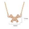 Bowing Pendant Necklace Fashion Temperament Light Luxury Jewelry Female Holiday Gift