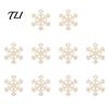 Creative Graffiti Wood Shapes 10Pcs 2D Wooden Christmas Ornaments, Blank DIY Craft Hanging Tags, Unfinished Blanks Tree Decorations, Slices