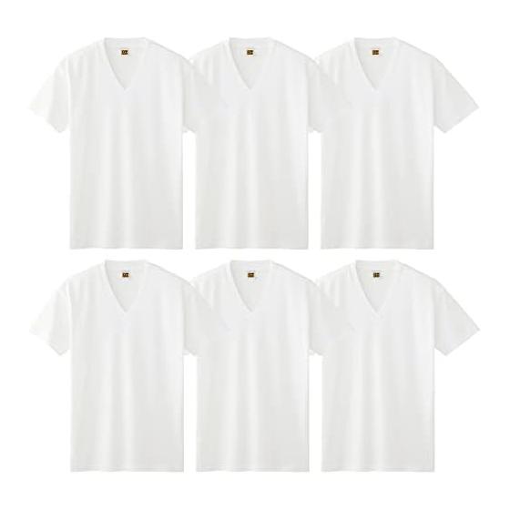 GUNZE Inner Shirt G.T.HAWKINS V-Neck T-Shirt Set of 6 HK15153 Men s