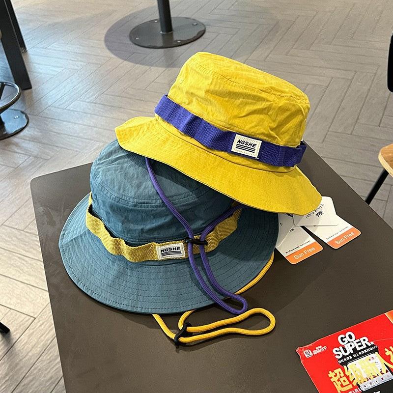 

Contrasting Color Quick drying Fisherman Hat Women Spring and Summer Outdoor Mountaineering Fishing Basin Hat Sun Protection Sun Hat Men M（56-58cm）