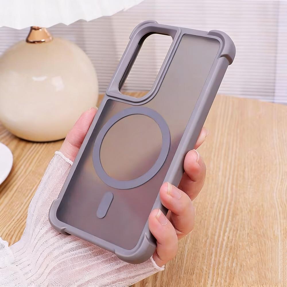 

Shockproof Bumper For Magsafe Magnetic Case For Samsung S26 S24 S23 S25 Ultra Plus Skin Feel Matte Hard Armor Cover Fubda Galaxy S24
